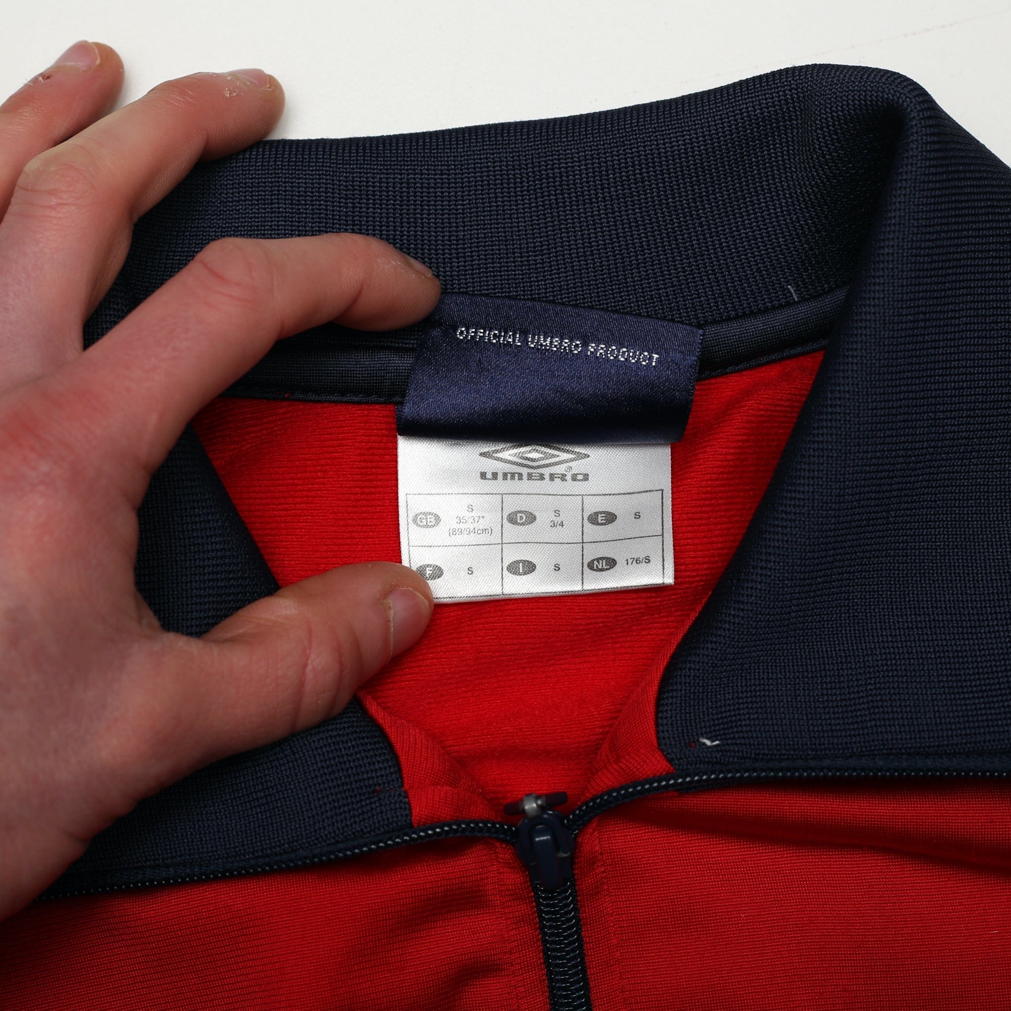 1999/00 England Retro Umbro Football Track Top Jacket (S) 80's Style - Image 11