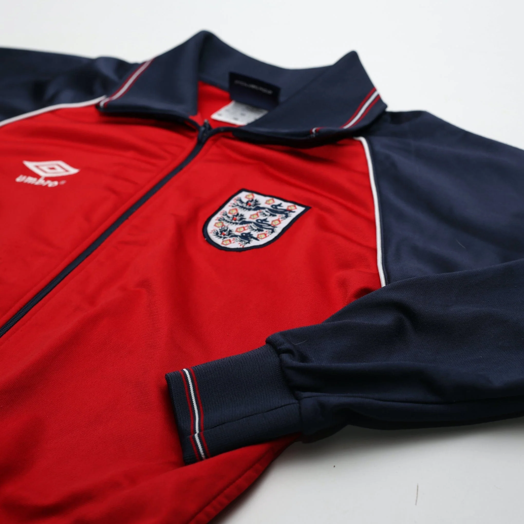 1999/00 England Retro Umbro Football Track Top Jacket (S) 80's Style - Image 7