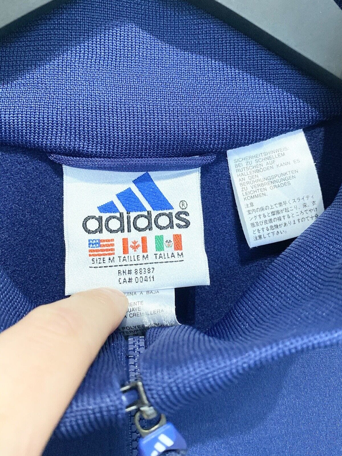 1999/00 REAL MADRID Vintage adidas Football Jacket Track Top (M) Raul Carlos Era - Image 3