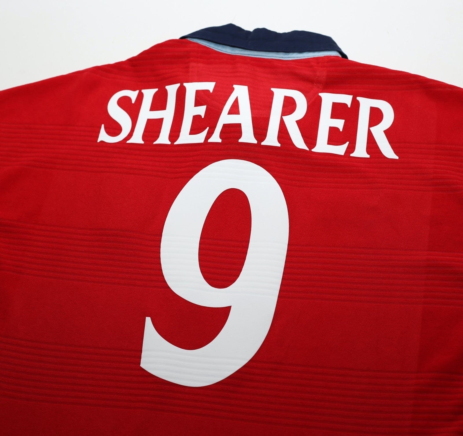 1999/01 SHEARER #9 England Vintage Umbro Away Football Shirt (L) Euro 2000 - Image 8