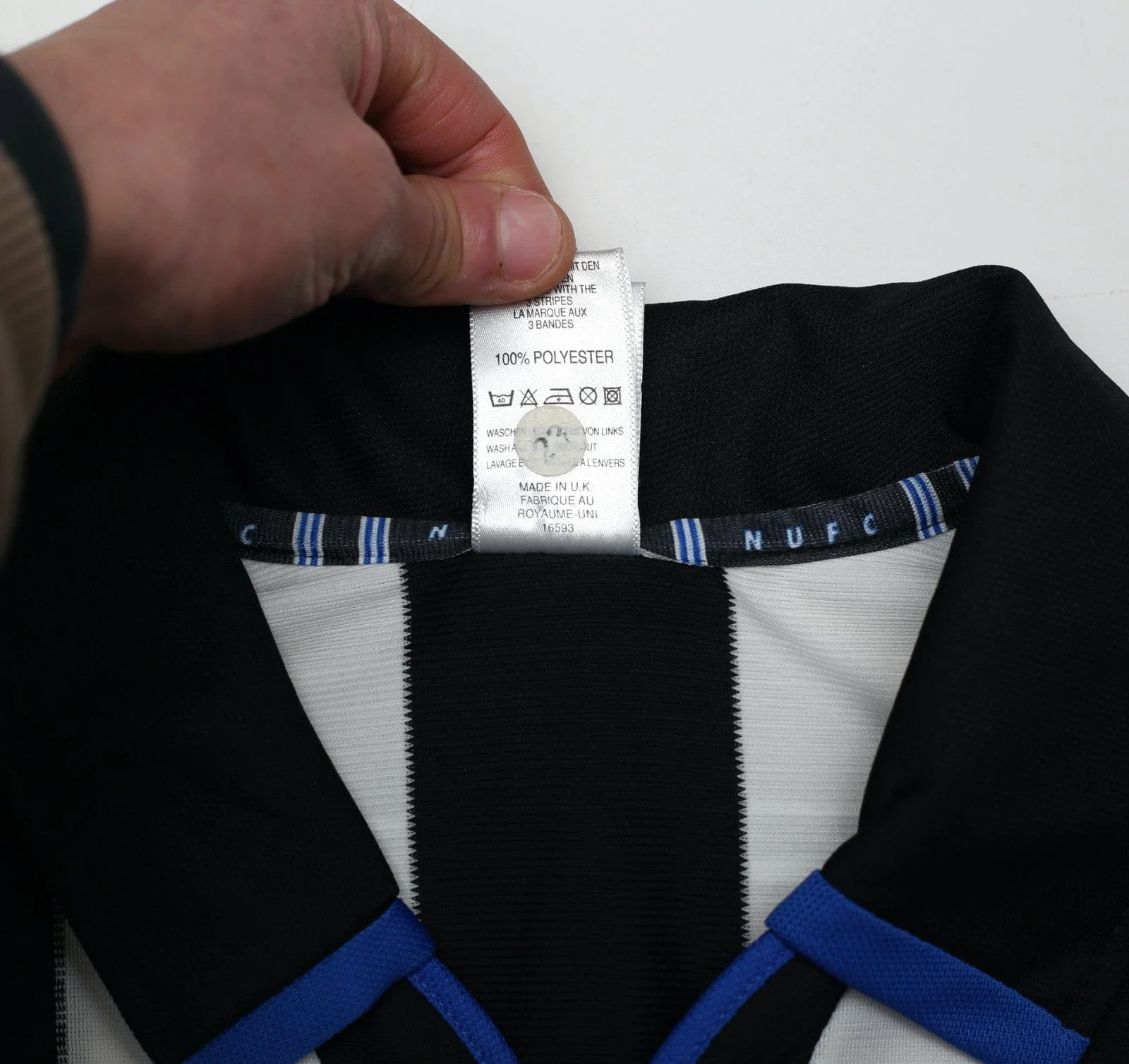 1999 SHEARER #9 Newcastle United Vintage adidas FA Cup Final Football Shirt (S) - Image 19