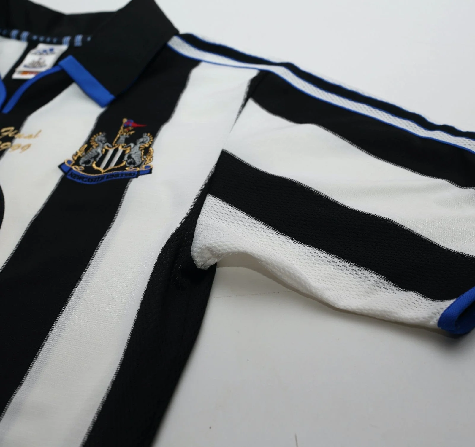 1999 SHEARER #9 Newcastle United Vintage adidas FA Cup Final Football Shirt (S) - Image 7