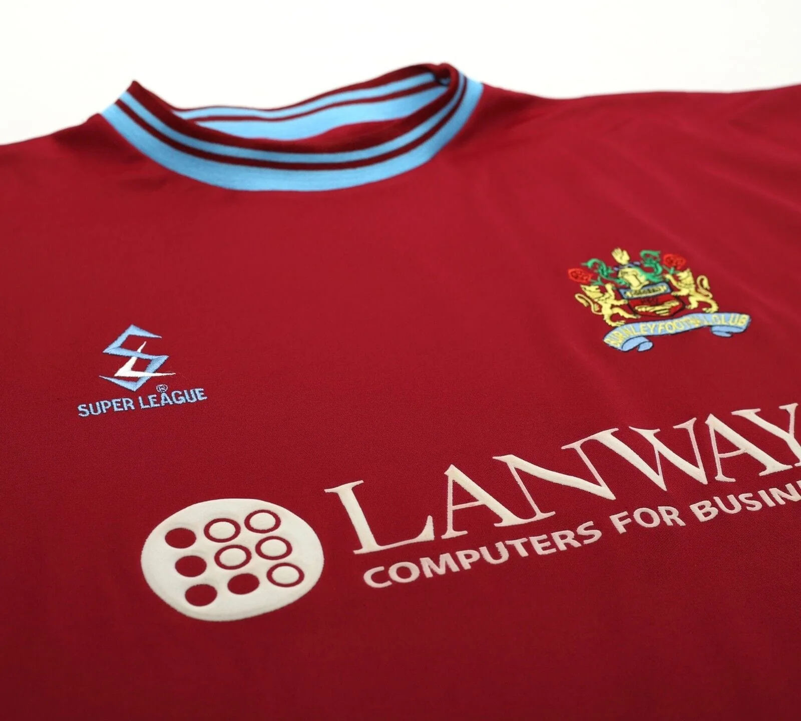 2001/02 BURNLEY FC Vintage MitreSuper League Home Football Shirt Jersey (XL) - Image 6