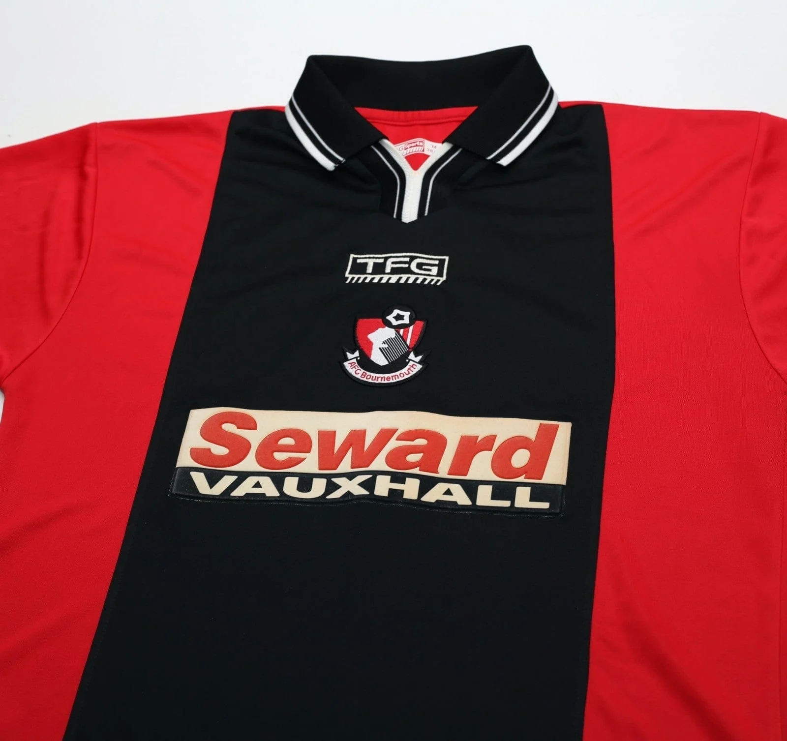 2002/03 BOURNEMOUTH Vintage TFG Home Football Shirt (M) - Image 3