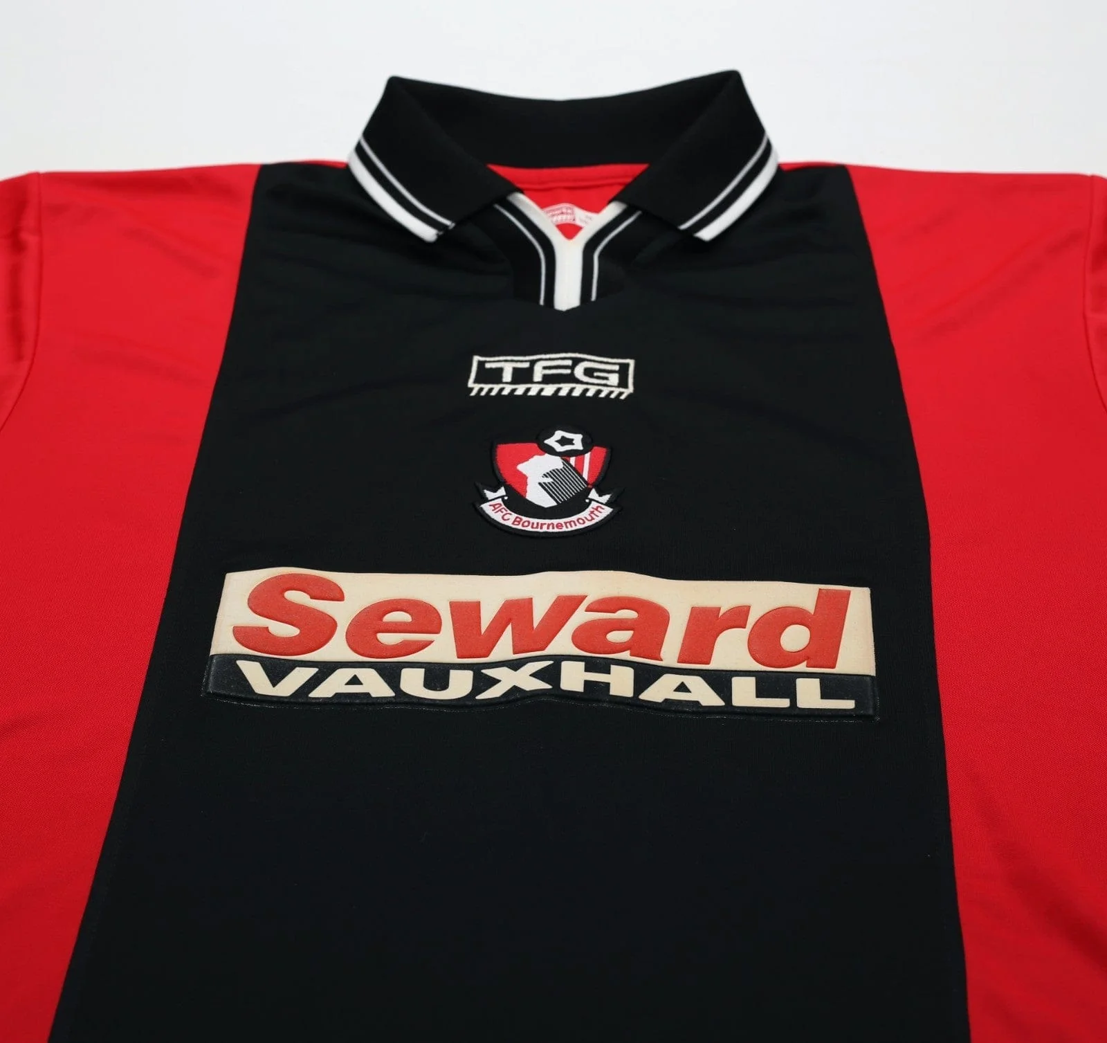 2002/03 BOURNEMOUTH Vintage TFG Home Football Shirt (M) - Image 4