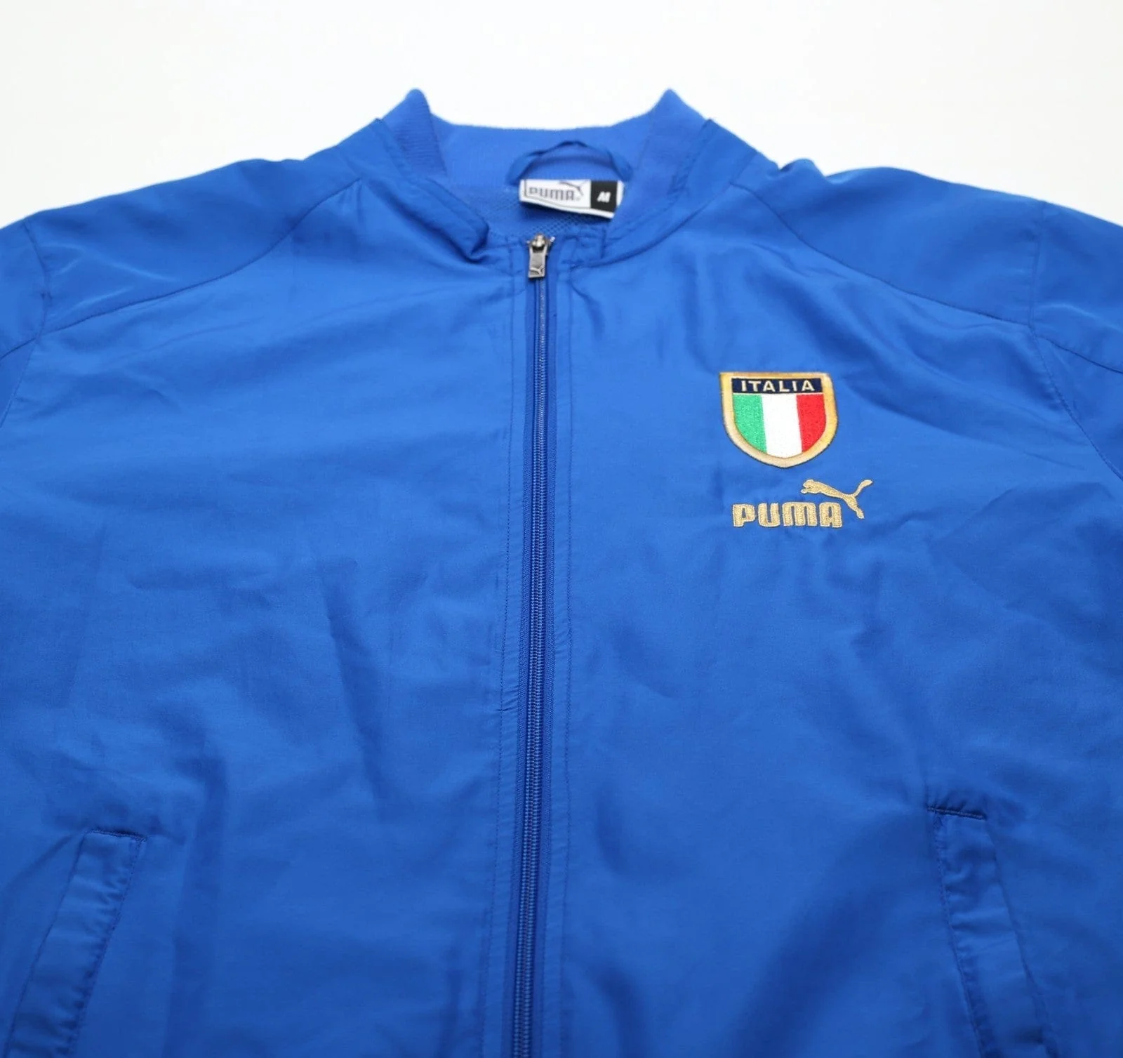 2004/05 ITALY Vintage PUMA Football Track Top Jacket (M) Euro 2004 - Image 4