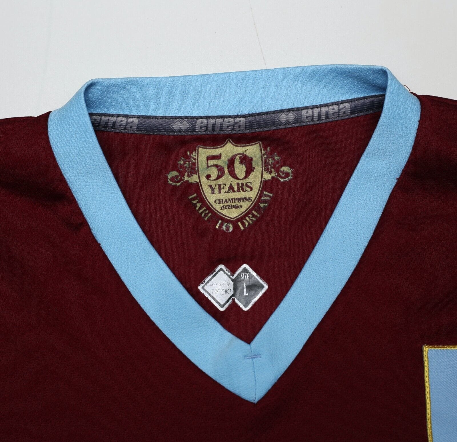 2009/10 BLAKE #20 Burnley Vintage Errea Home Football Shirt (L) - Image 12