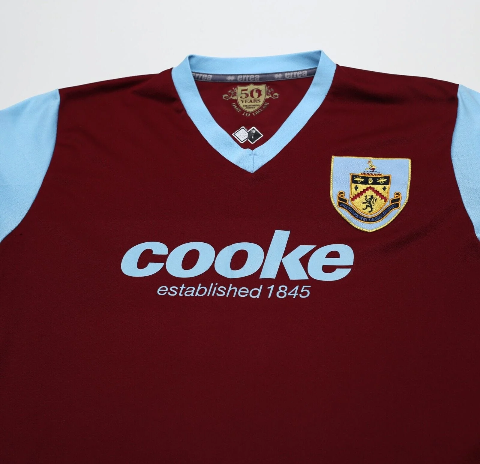 2009/10 BLAKE #20 Burnley Vintage Errea Home Football Shirt (L) - Image 3