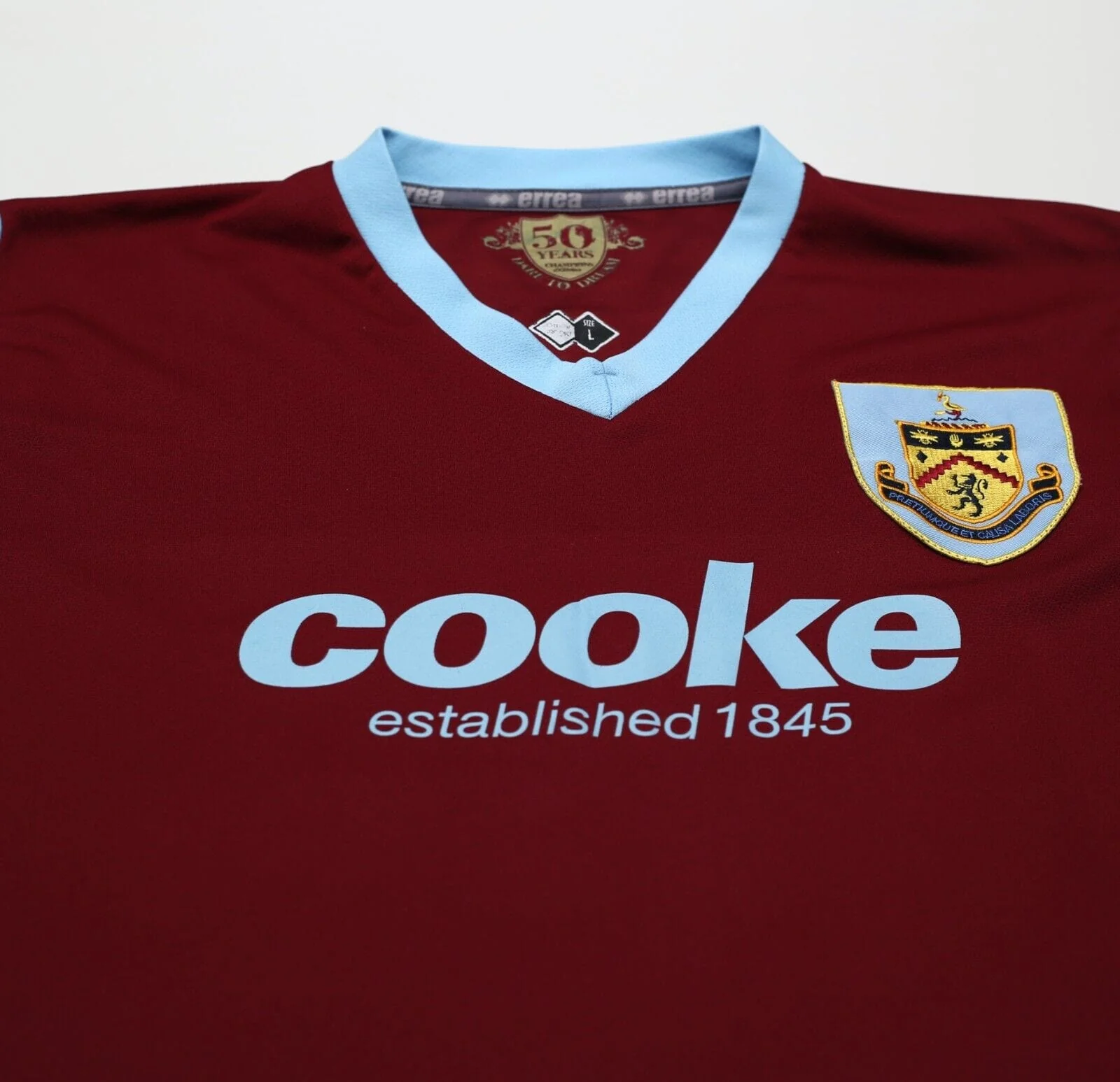 2009/10 BLAKE #20 Burnley Vintage Errea Home Football Shirt (L) - Image 4