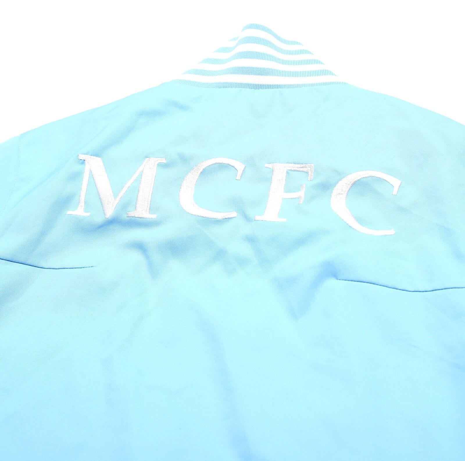2010/12 Manchester City Vintage Umbro Football Walkout Jacket Track Top (S) - Image 4