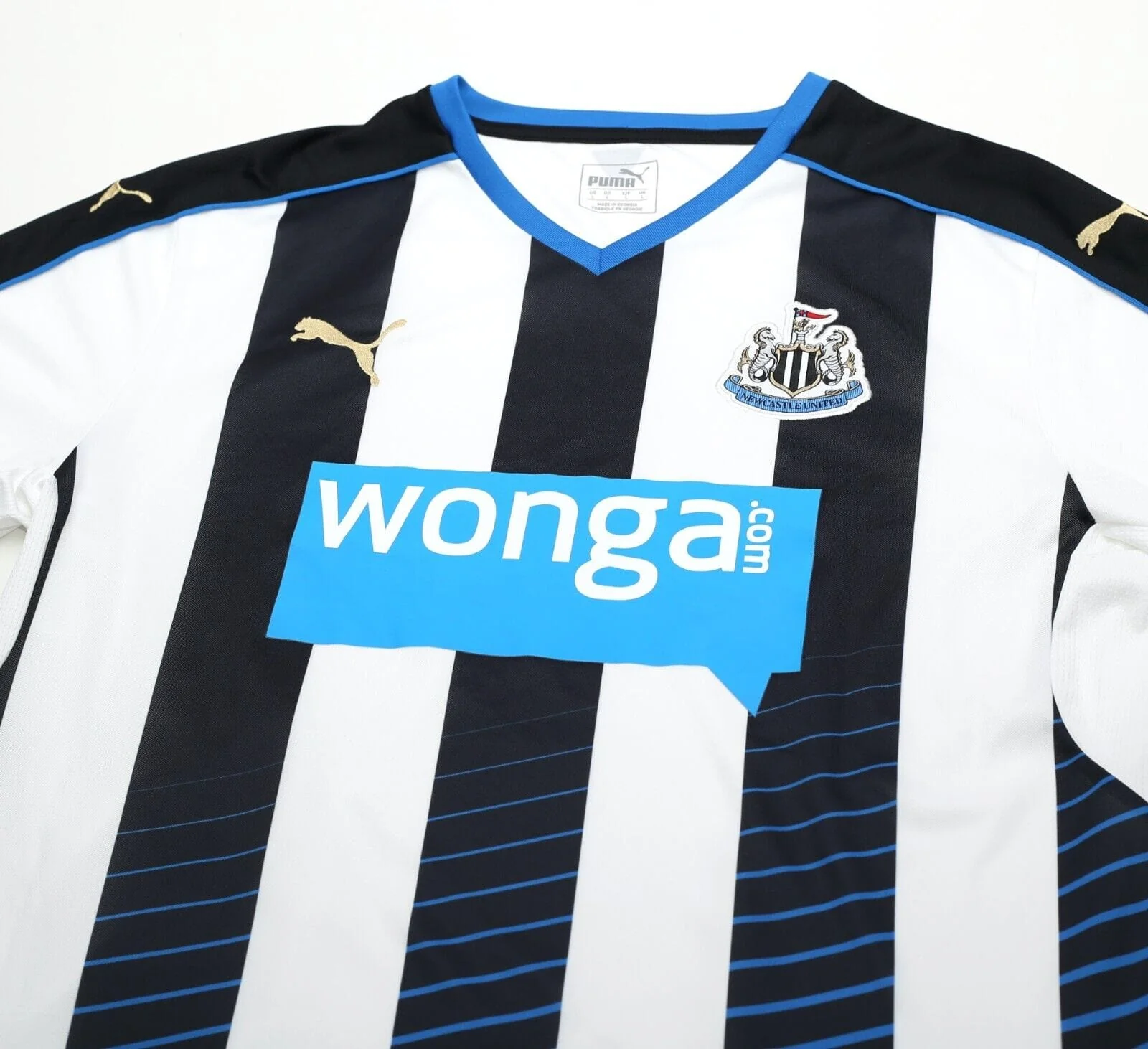 2015/16 NEWCASTLE UNITED Vintage PUMA Long Sleeve Home Football Shirt (L) - Image 3