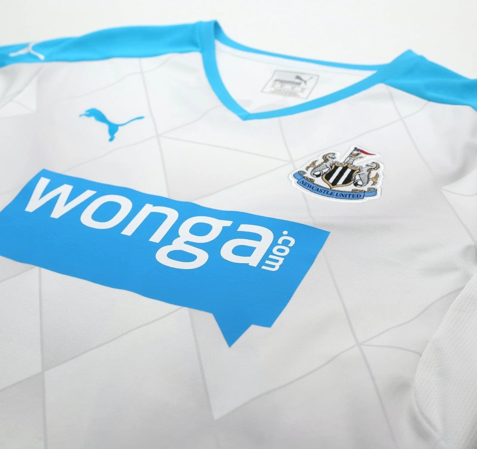 2015/16 TIOTE #24 Newcastle Utd Vintage PUMA Long Sleeve Away Football Shirt (M) - Image 5