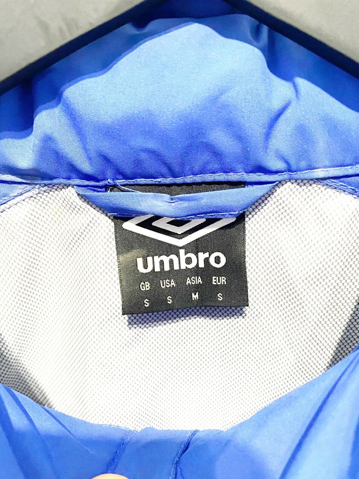 2018/19 EVERTON Vintage Umbro Football Training Track Top Rain Jacket (S) - Image 11