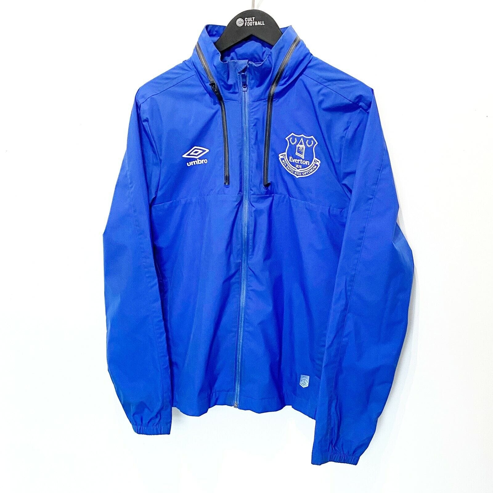 2018/19 EVERTON Vintage Umbro Football Training Track Top Rain Jacket (S) - Image 3