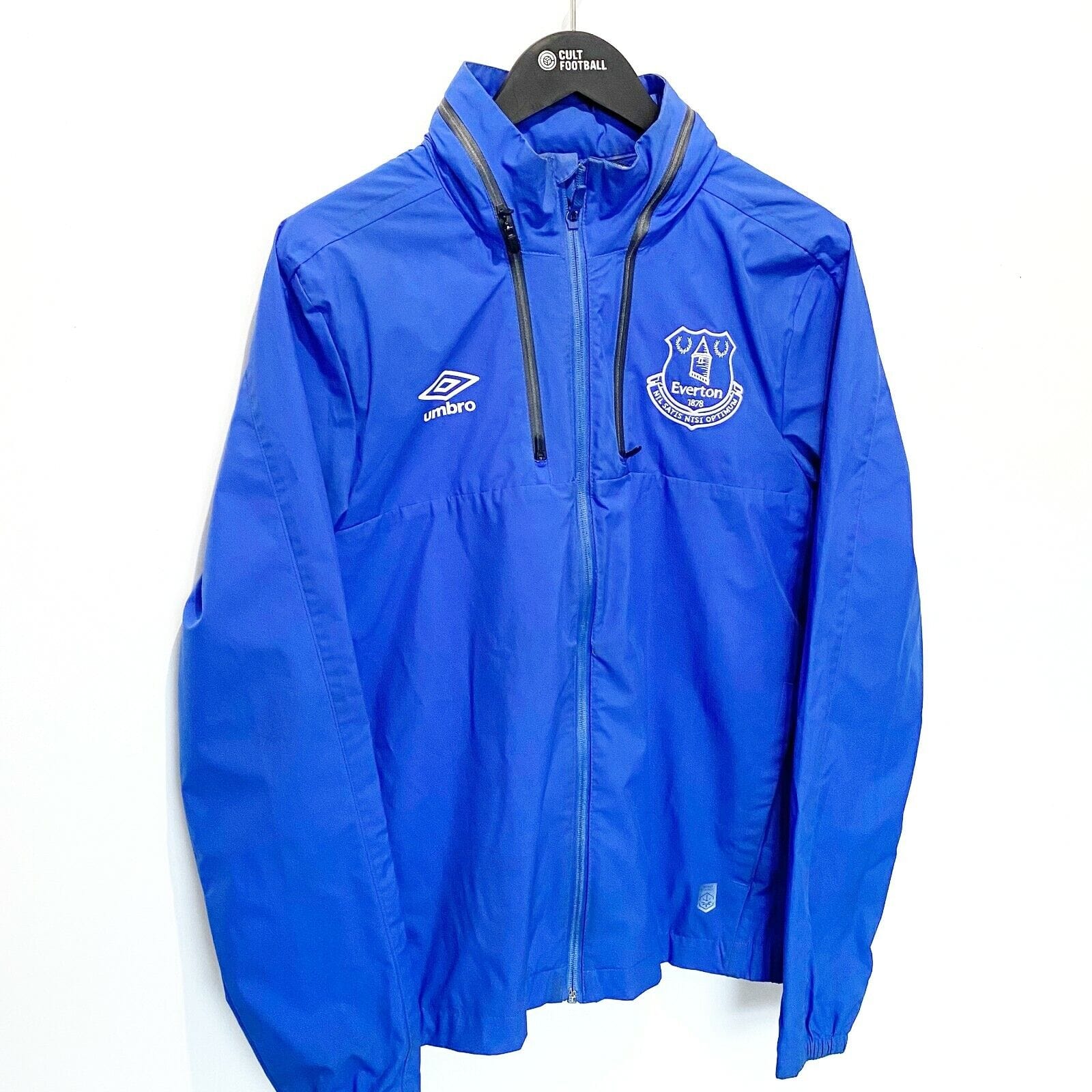 2018/19 EVERTON Vintage Umbro Football Training Track Top Rain Jacket (S) - Image 4