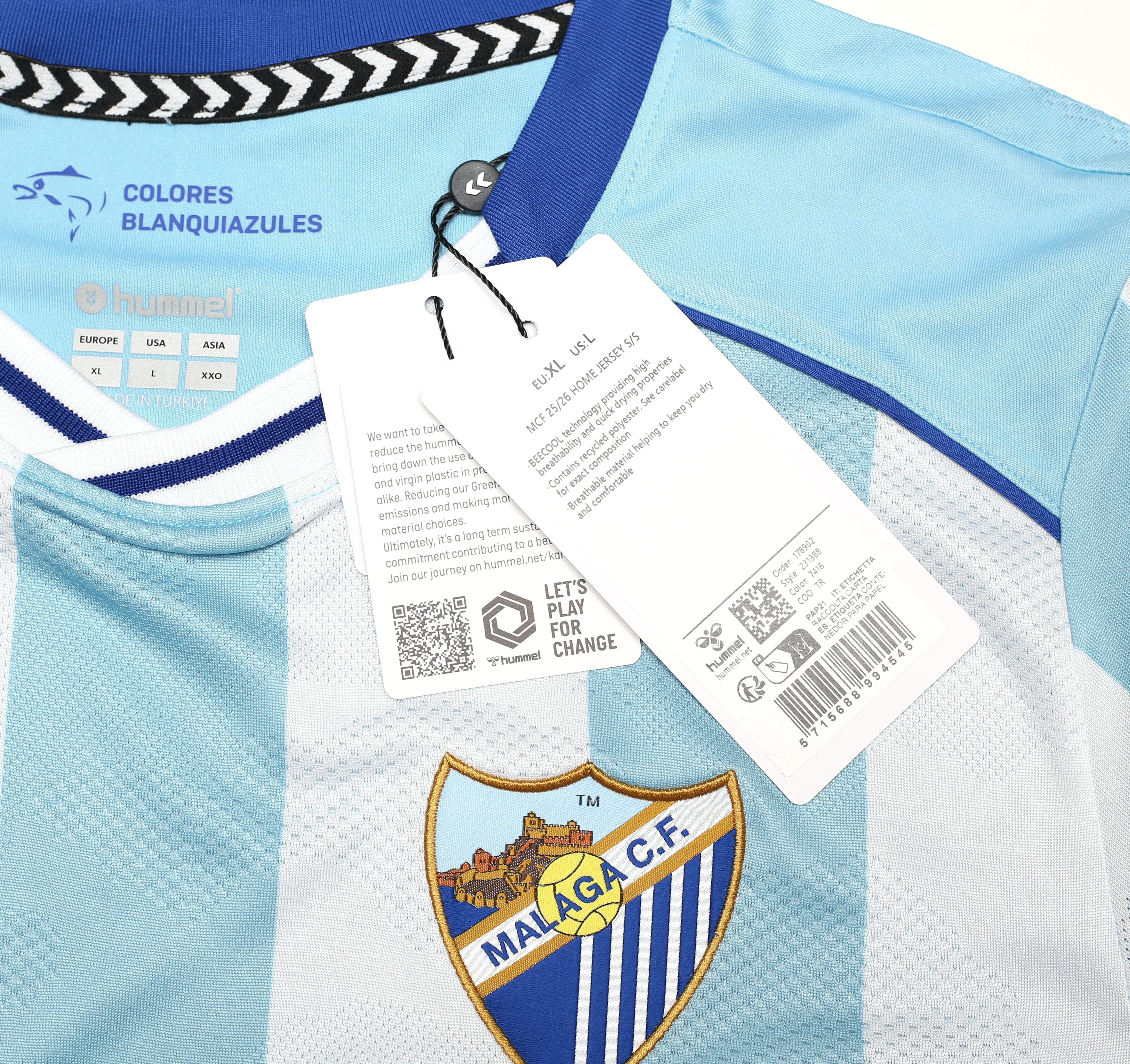 2025-26 Malaga Hummel home shirt New in bag | All sizes - Image 14