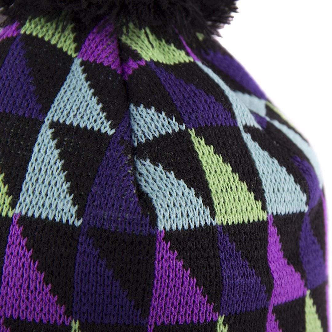HIguita Bobble Hat | Black Purple Green - Image 3