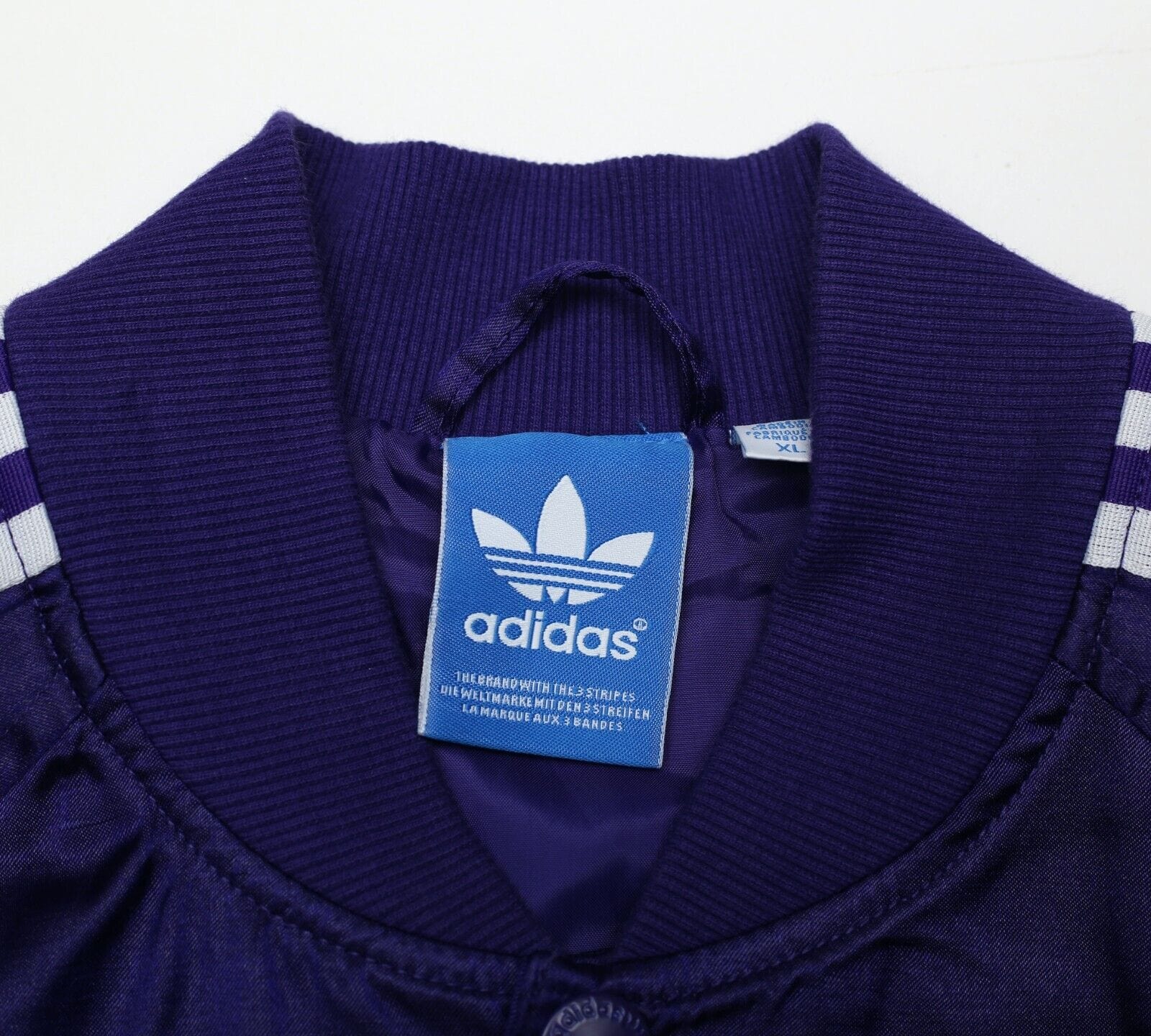 REAL MADRID adidas Originals Football Varsity Bomber Jacket Track Top (L/XL) - Image 10