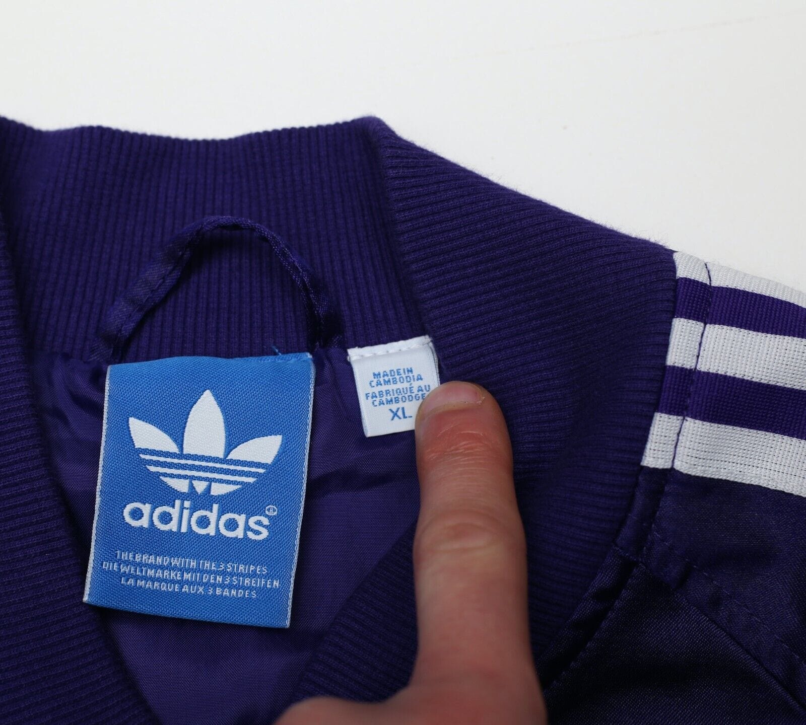 REAL MADRID adidas Originals Football Varsity Bomber Jacket Track Top (L/XL) - Image 11