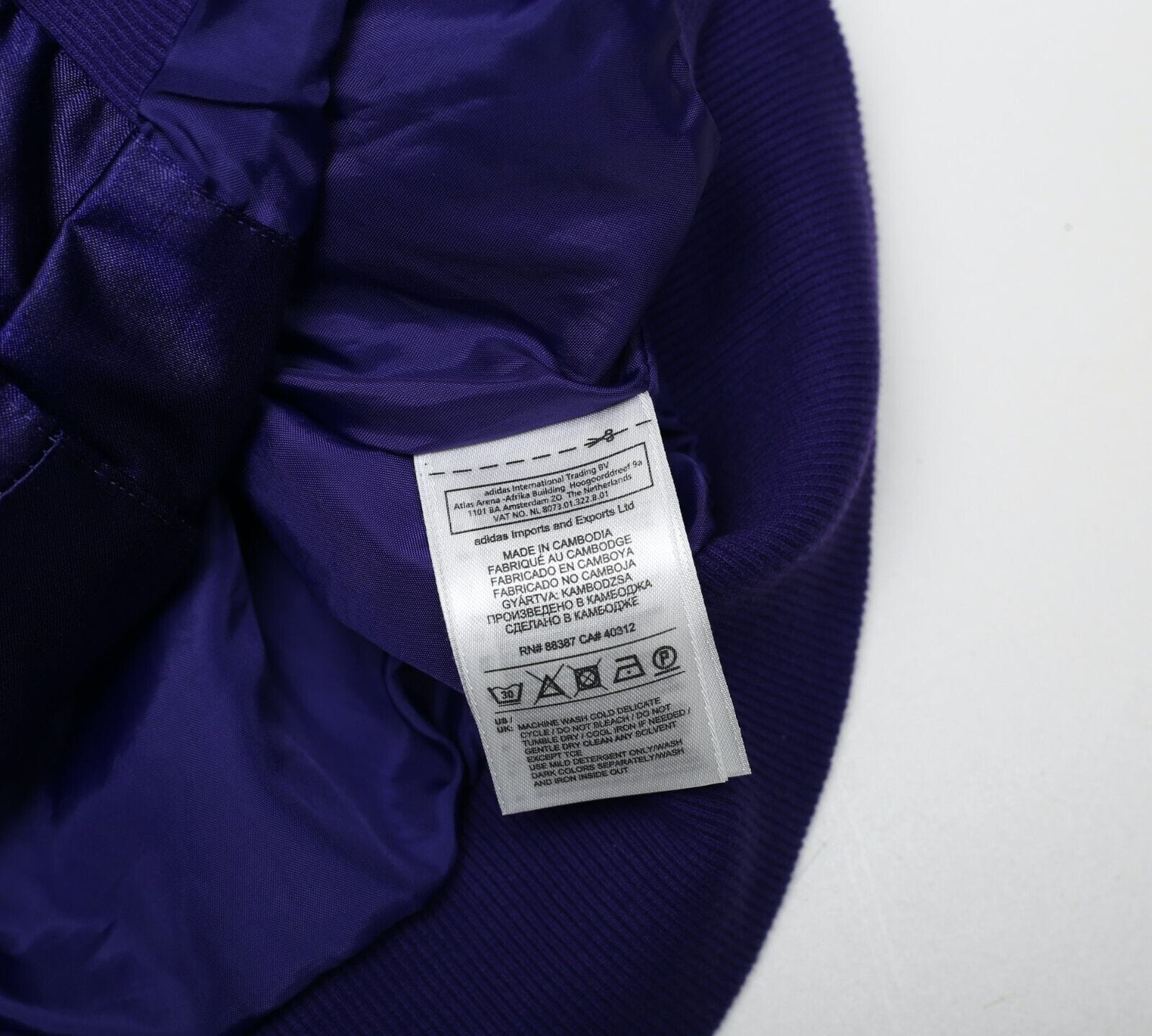 REAL MADRID adidas Originals Football Varsity Bomber Jacket Track Top (L/XL) - Image 12